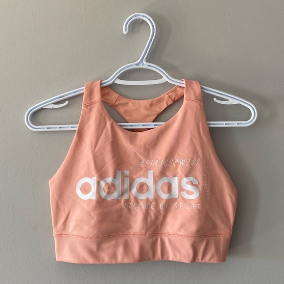 adidas Other - Trendy Adidas pale coral colored sports bra
